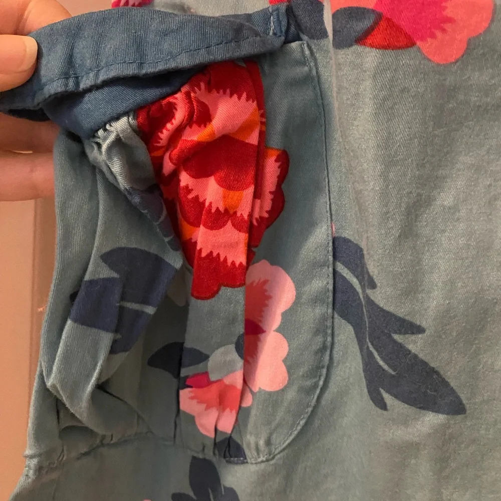 Tea Collection HSA size 10 Blue Floral Kids Dress